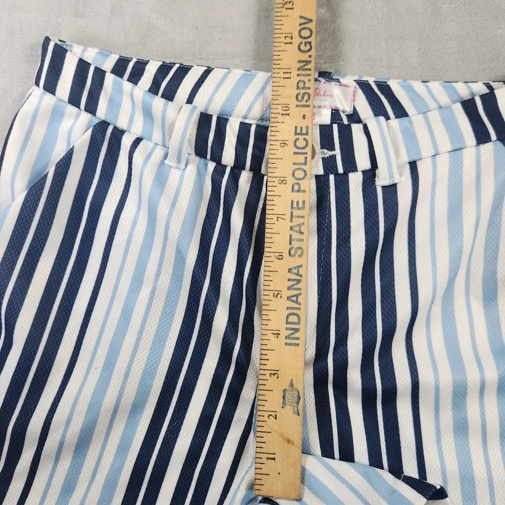 Stella Parker Collection Striped Shorts Blue‎ & White Size 8